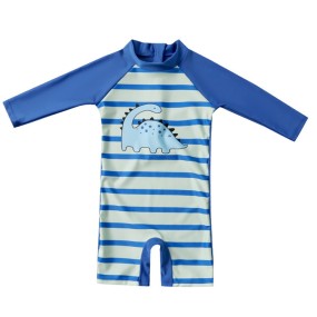 Swimsuit Supplier - Printed Pattern Long Sleeves Boy