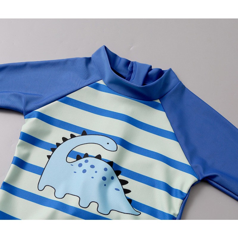Swimsuit Supplier - Printed Pattern Long Sleeves Boy
