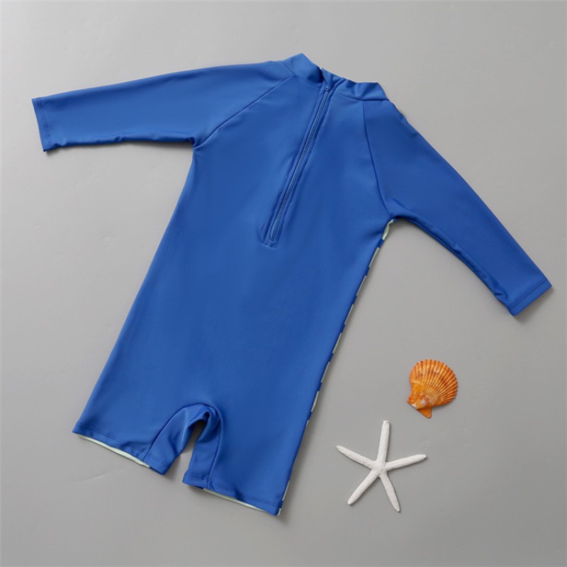 Swimsuit Supplier - Printed Pattern Long Sleeves Boy