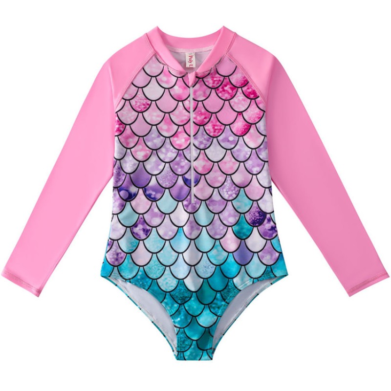 Swim Suits Manufacturer - Little Girls Flower Pattern