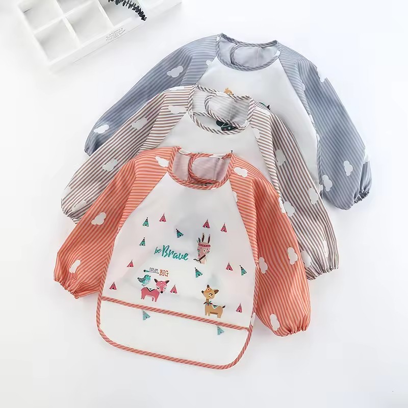Long Sleeved Bib Factory - Lively Printed Waterproof Dirt-resistant