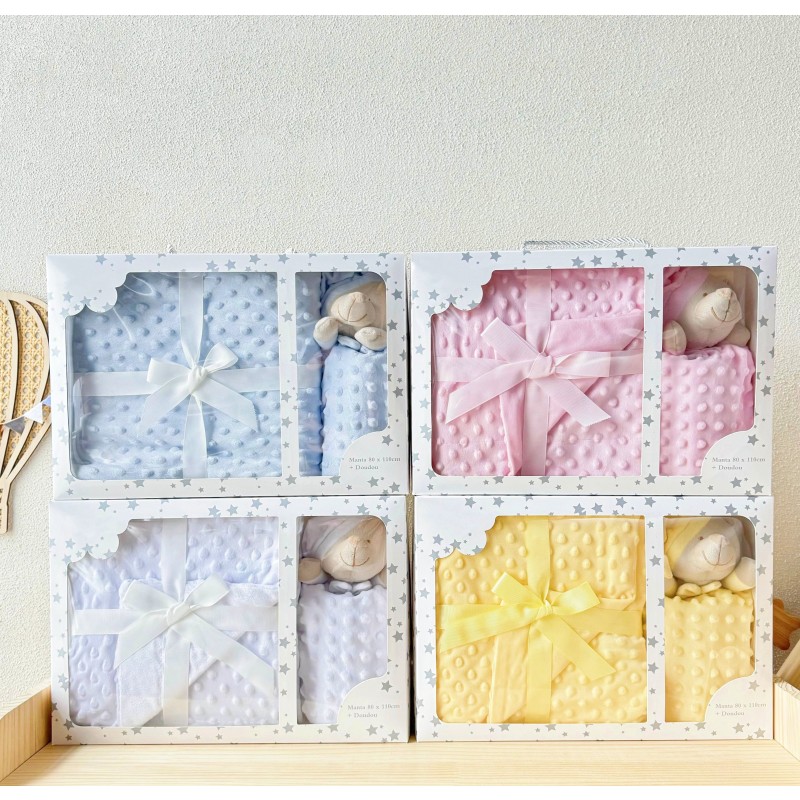 Baby Blanket Supplier - Customized Logo Dot Fleece Polyester