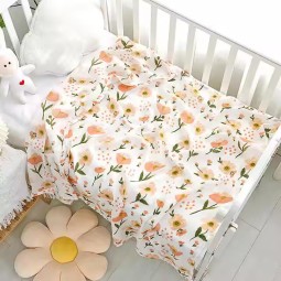Swaddle Blanket Manufacturer - Custom 70%Bamboo30%Cotton Muslin