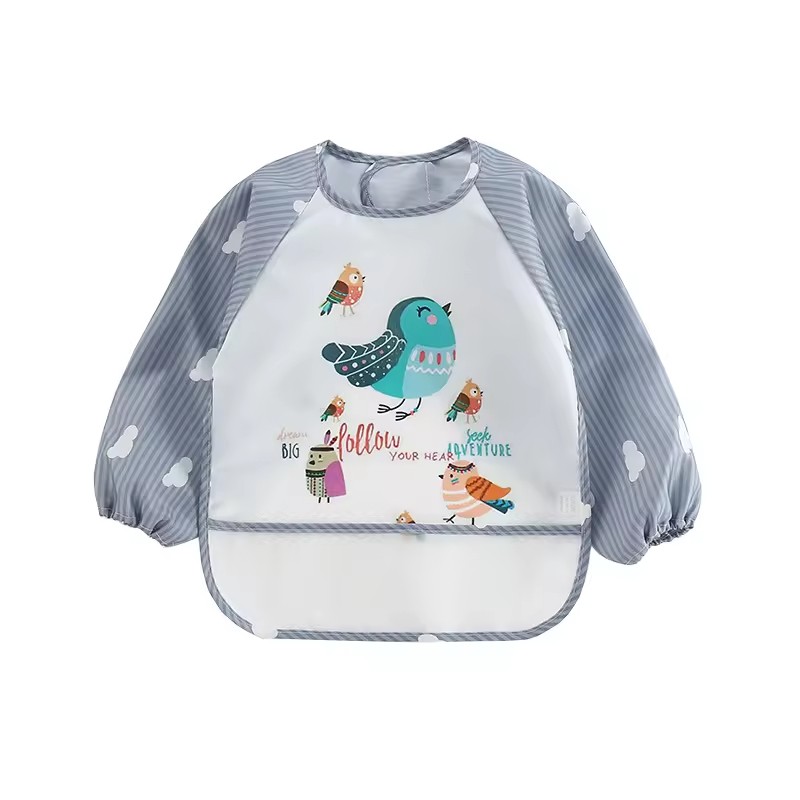 Long Sleeved Bib Factory - Lively Printed Waterproof Dirt-resistant