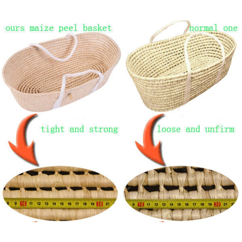 Moses Basket Supplier - Hot Sale Handmade Wicker Rattan