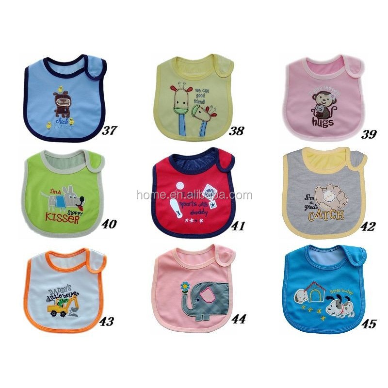 Feeding Bib Factory - Cotton Embroidered Cute Cartoon Sleeveless