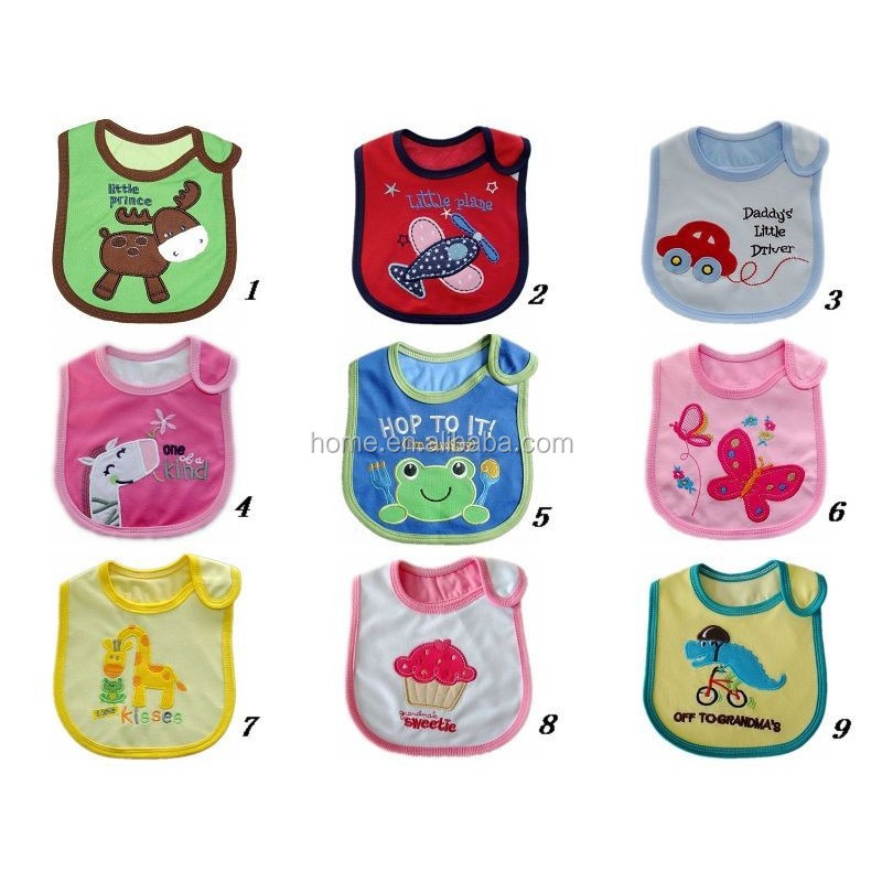 Feeding Bib Factory - Cotton Embroidered Cute Cartoon Sleeveless