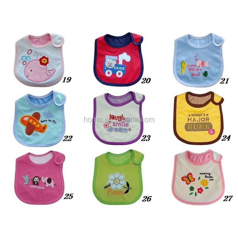 Feeding Bib Factory - Cotton Embroidered Cute Cartoon Sleeveless