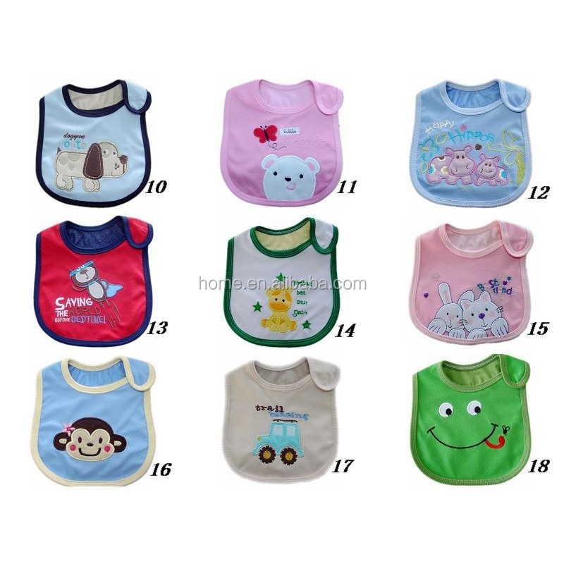 Feeding Bib Factory - Cotton Embroidered Cute Cartoon Sleeveless