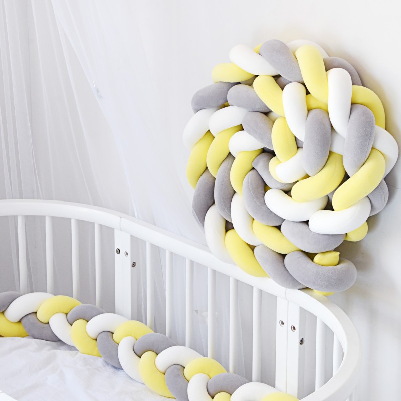 Cot Bumper Supplier - Infant Knot Bumper Plush Nursery