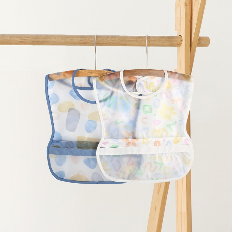 Children's Bib Factory - BPA Free Oil Proof Sleeveless Pocket