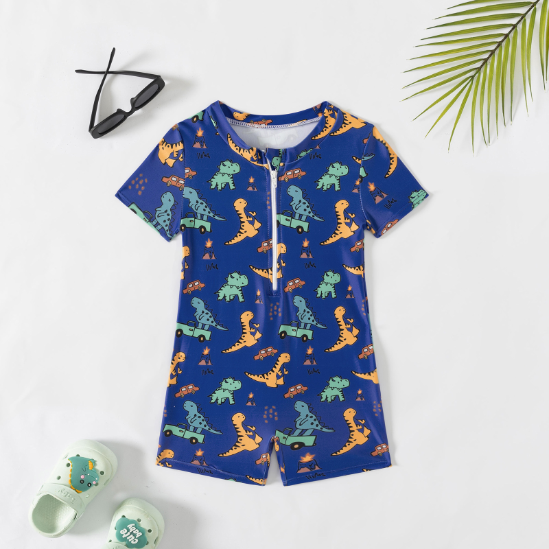 Children Swimsuit Factory - Cartoon Button Closure Sizing
