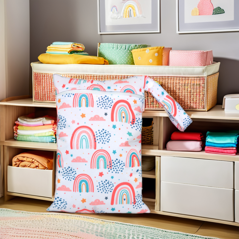 Baby Nappy Organizer Factory - Stylish 18X25cm Printed