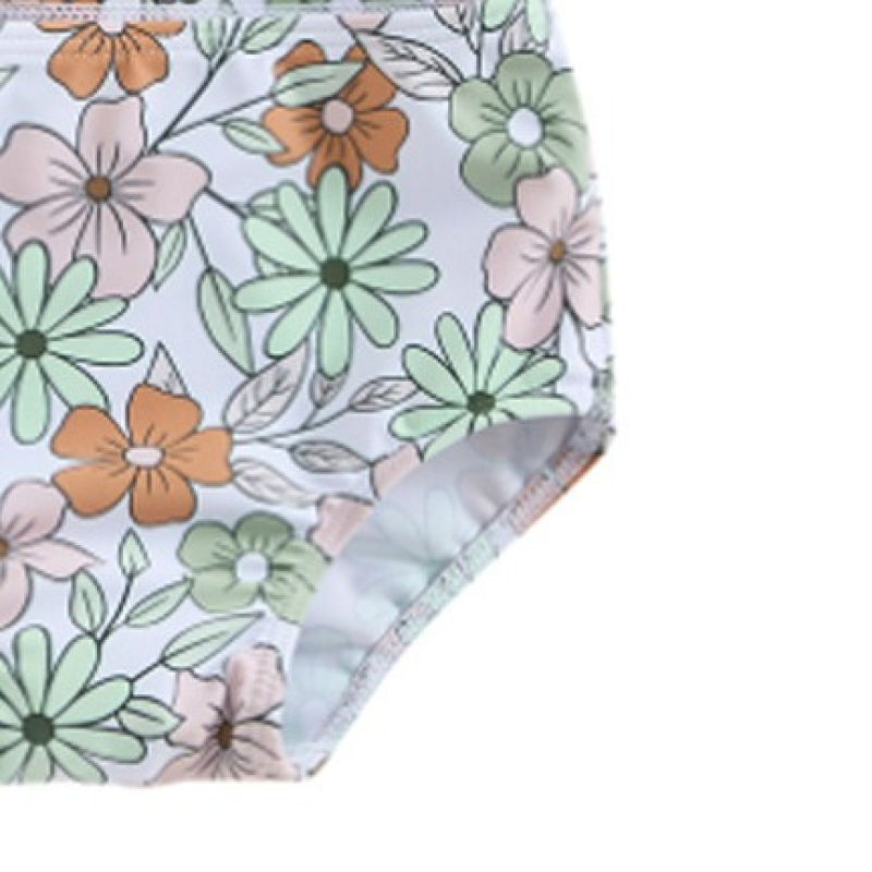 Girls Swimwear Set Factory - Wholesale Cute Floral Print