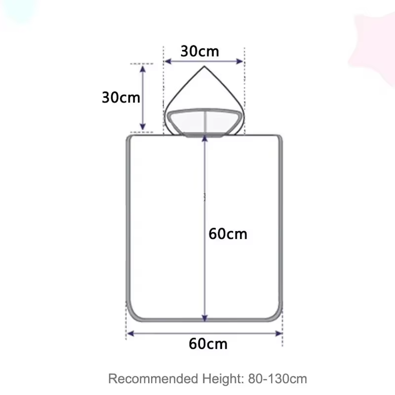 Swimming Poncho Factory - Children Windproof Hooded Towel