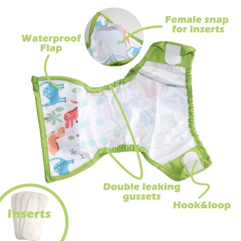 Newborn Diapers Factory - EEZKOALA 4 Pieces Set Washable