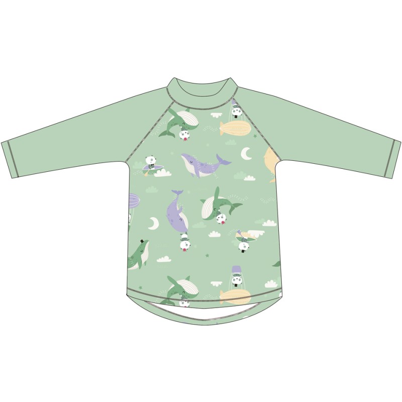 Rash Guard Manufacturer - Printed Long Sleeve Infant