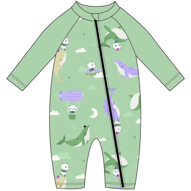 Swimming Trunks Manufacturer - Long Sleeved Animal Print