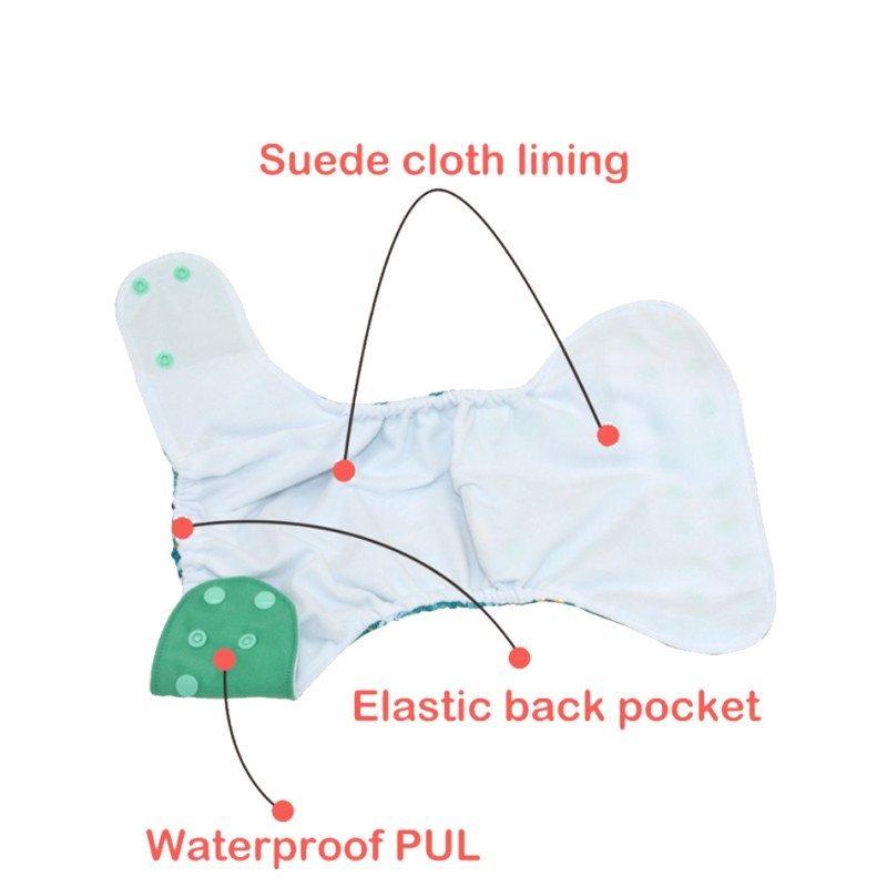 Cloth Diaper Supplier - Washable Fashionable Printed Snap