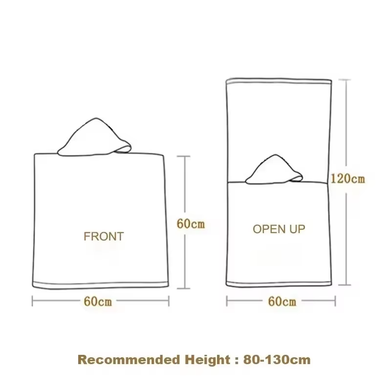 Swimming Poncho Factory - Children Windproof Hooded Towel