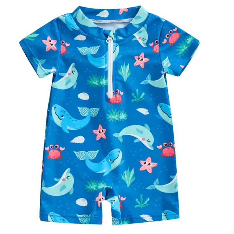 Baby Beach Wear Supplier - One-Piece with Zippers Pool