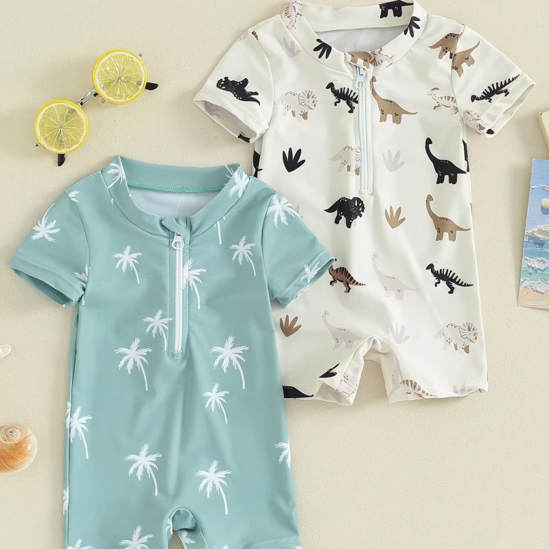 Baby Beach Wear Supplier - One-Piece with Zippers Pool