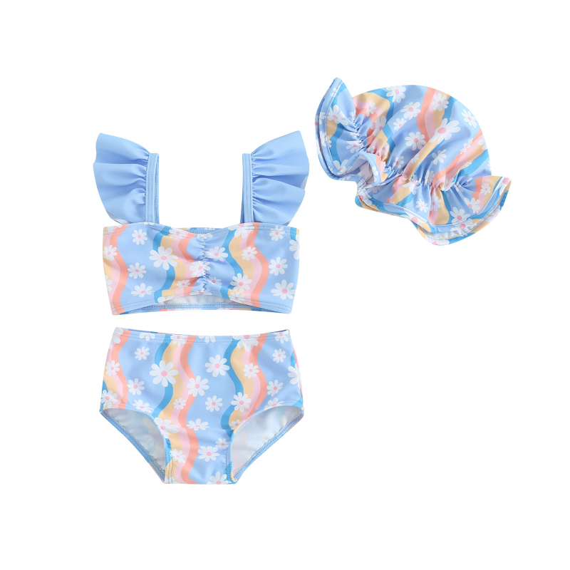 Girls Swimwear Set Factory - Wholesale Cute Floral Print