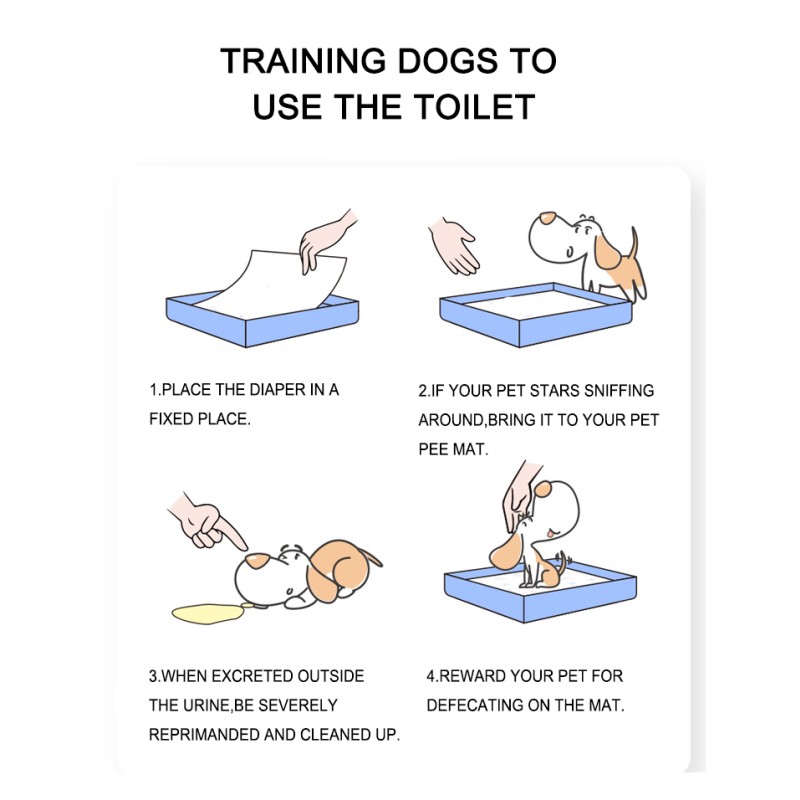 Pet Pads Manufacturer - Blue Waterproof Adhesive Disposable