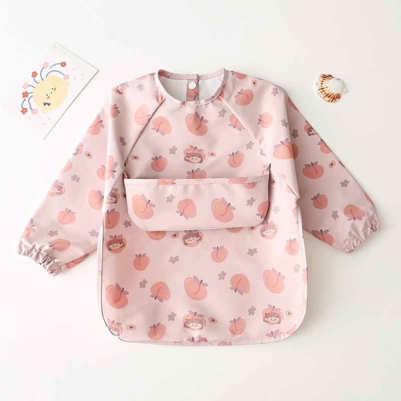 PU Baby Bibs Supplier - Waterproof Long Sleeve Smock