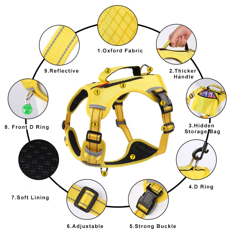 Dog Training Vest Supplier - Multi-Function Storage Pocket