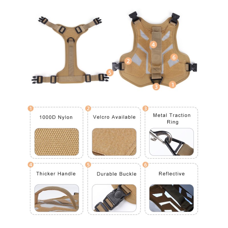 Pet Harness Factory - Custom Reflective for Large Dogs