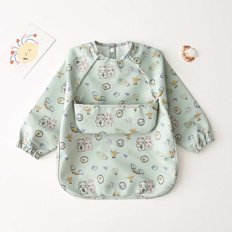 Long Sleeved Bib Factory - With Pocket Toddler 6-24
