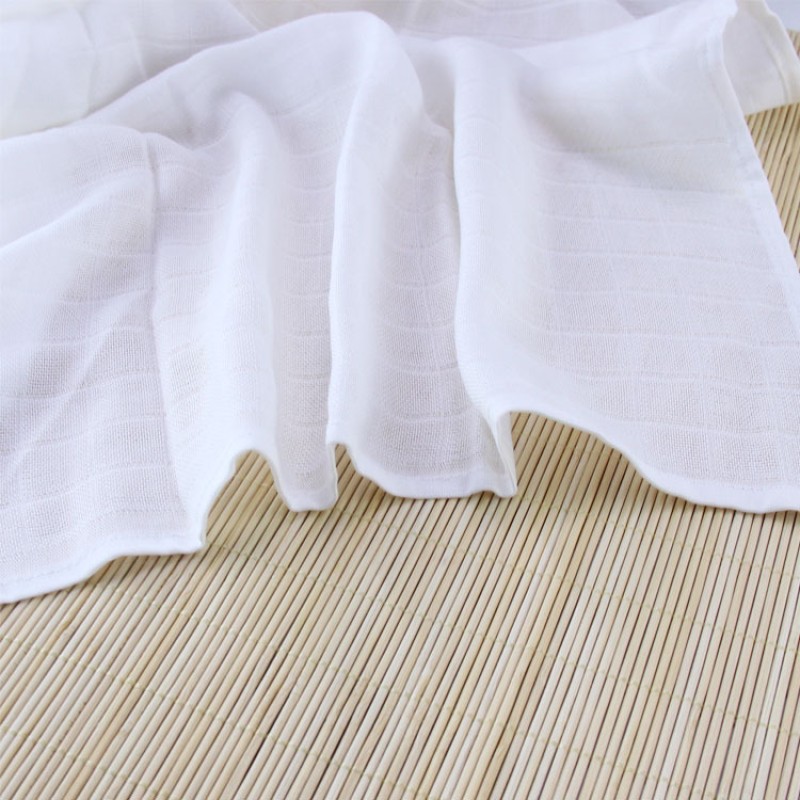 Muslin Cloth Manufacturer - 100% Cotton Raw White 80x80cm