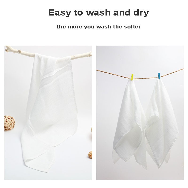 Muslin Cloth Manufacturer - 100% Cotton Raw White 80x80cm