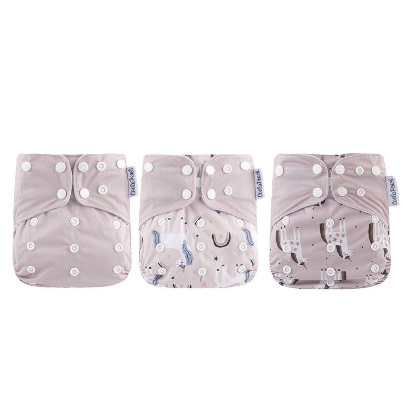 Baby Diapers Supplier - Coola Peach 3pcs Set Reusable
