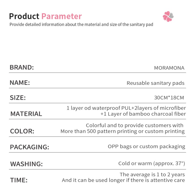 Period Pad Supplier - Mora Mona Cloth Eco-friendly