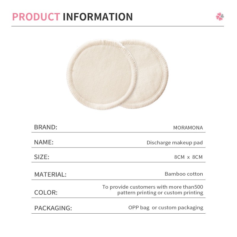 Makeup Remover Pads Supplier - Mora Mona 5pcs/pack Bamboo