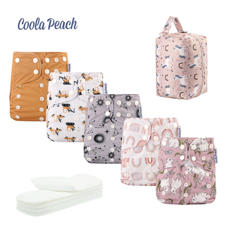 Cloth Diaper Supplier - Coola Peach Waterproof Washable