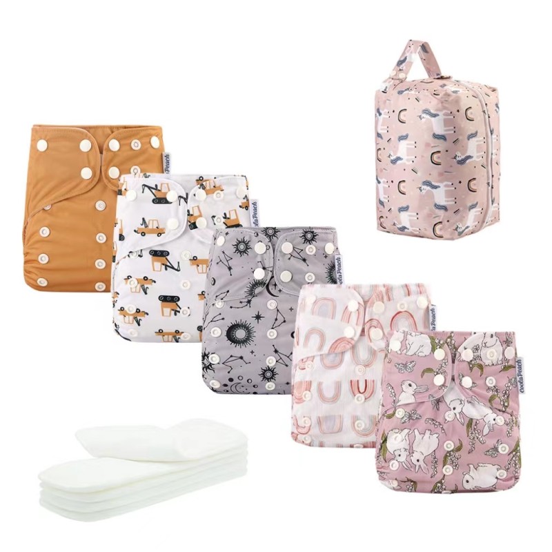 Cloth Diaper Manufacturer - CoolaPeach Set One Size Pocket
