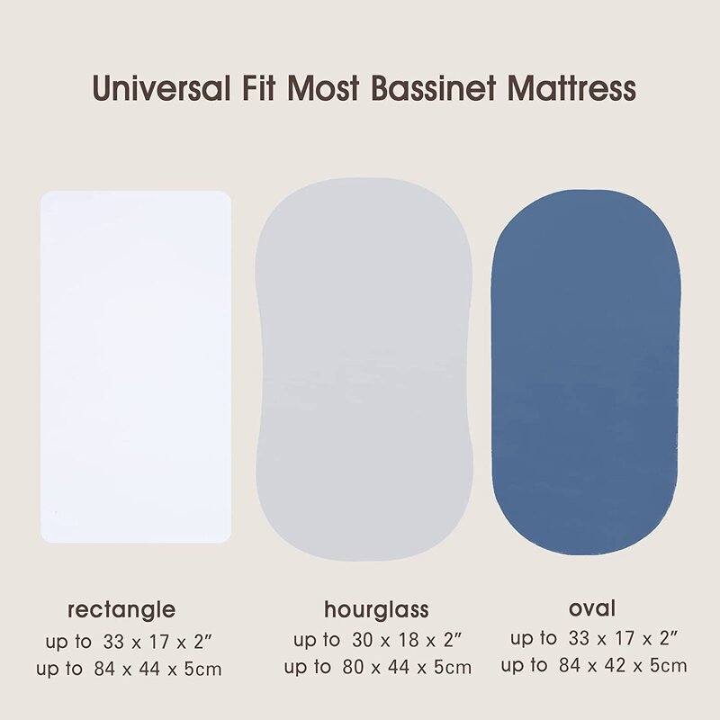 Bassinet Sheet Set Supplier - 3PCS Fitted Oval Hourglass