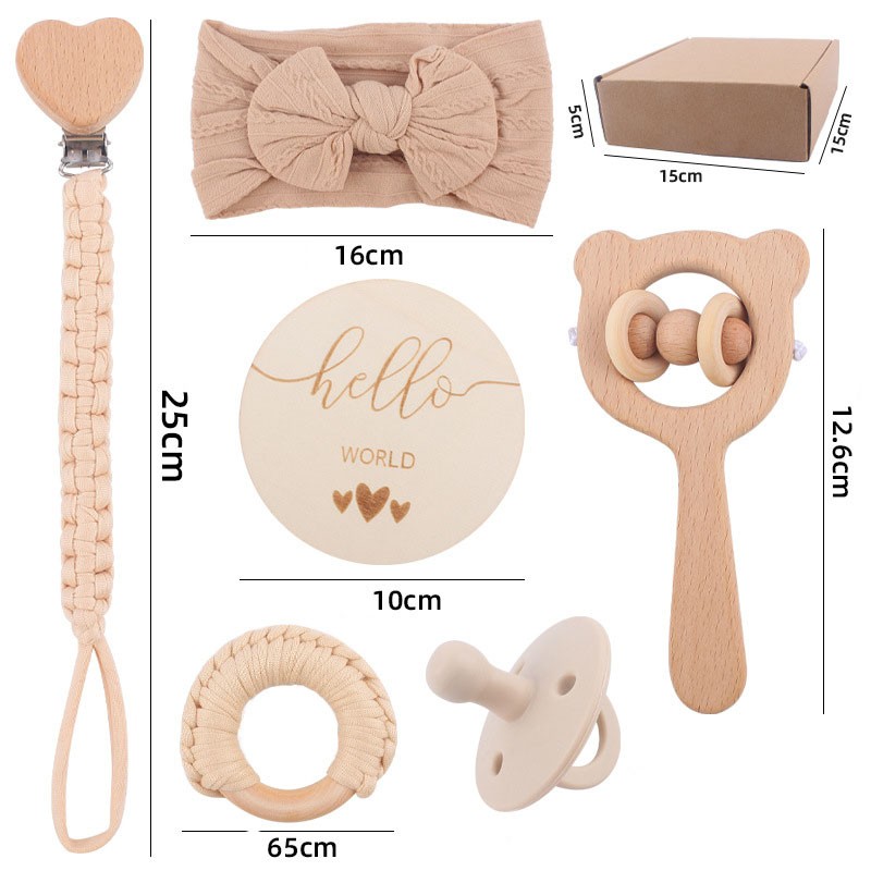 Baby Gift Set Supplier - Newborn Beech Teether Headband