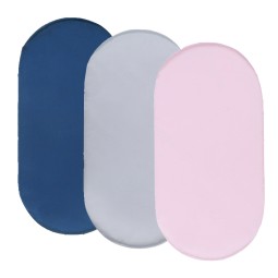 Bassinet Sheet Set Supplier - 3PCS Fitted Oval Hourglass