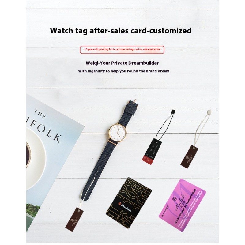 PVC Bracelet Tag Manufacturer - Custom Warranty Card with Rope Wholesale