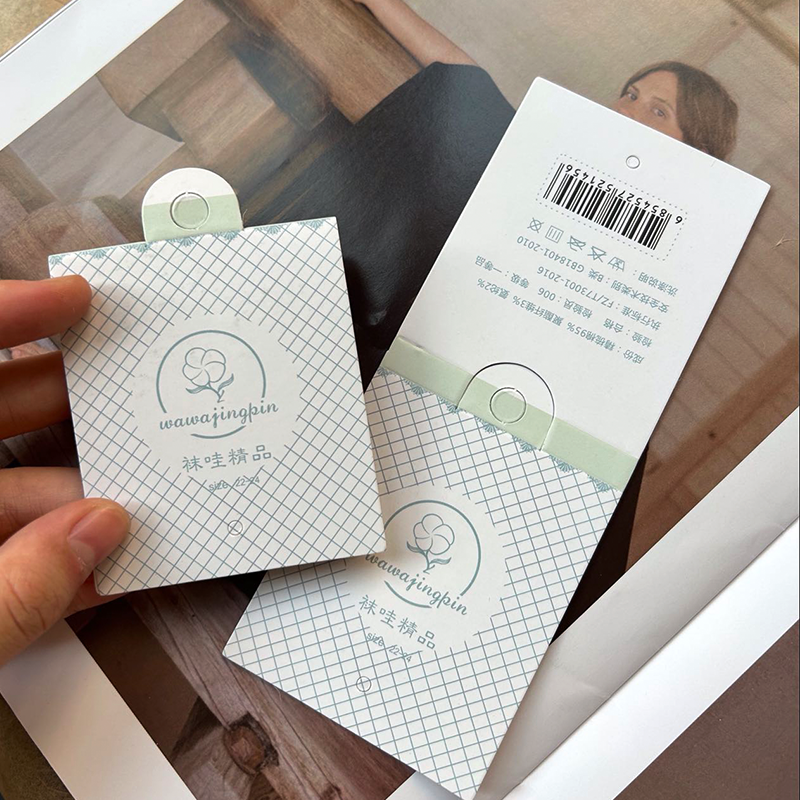 Sock Packaging Header Card Manufacturer - Waterproof Recyclable Paper Label