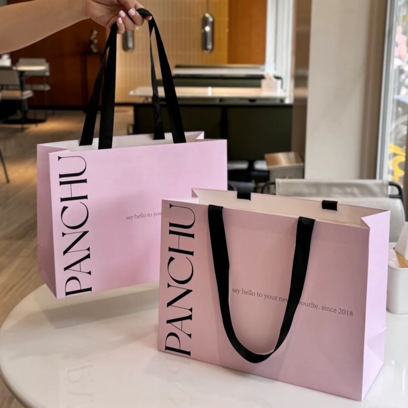 Press on Nail Storage Bag Manufacturer - Custom Eco Friendly Die Cut Handle Gift Bag