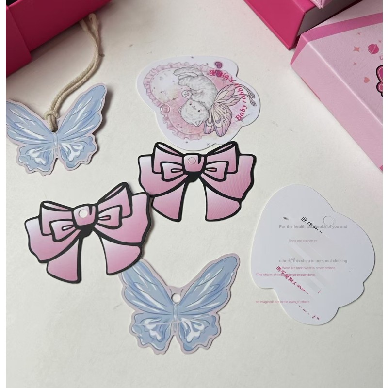 Irregular Hang Tag Manufacturer - Custom Phone Shell Hair Rope Broken Flowers Design