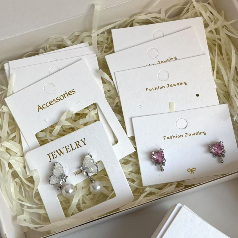 Jewelry Tag Card Manufacturer - Custom Cotton Packaging Hollow Out Display Paper