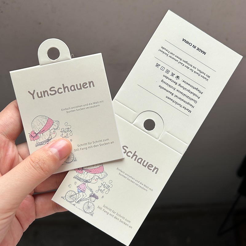 Socks Manufacturer - OEM Custom Hang Tag Printing for Wholesale