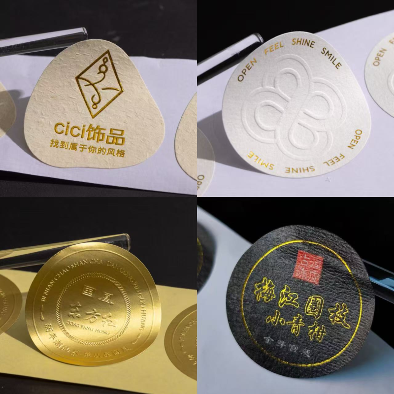 Gold Foil Label Manufacturer - Custom Embossed Sealing Adhesive Sticker Wholesale