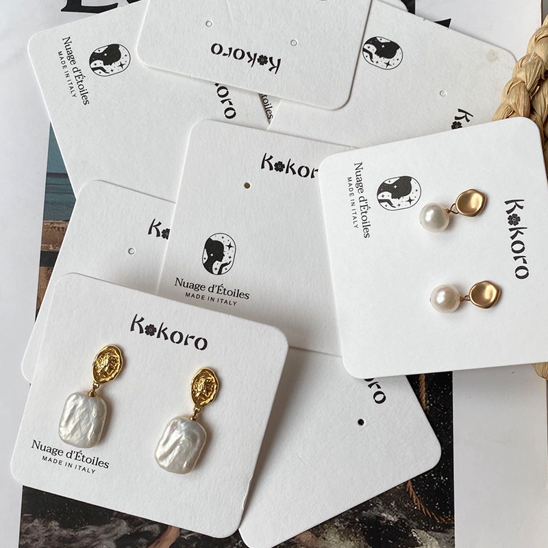 Earrings Display Card Manufacturer - Custom Cotton Paper Necklace Hair Clip Holder